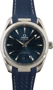 Omega Seamaster Aqua Terra Blue Rubber Strap