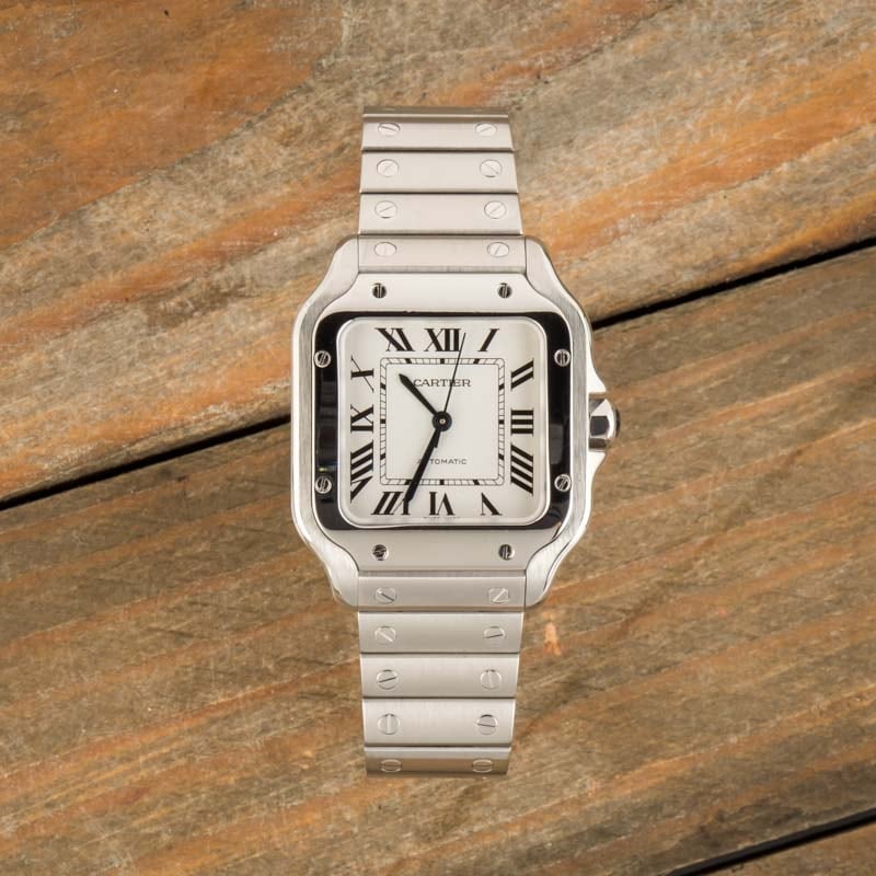 Cartier Santos Stainless Steel Medium Model