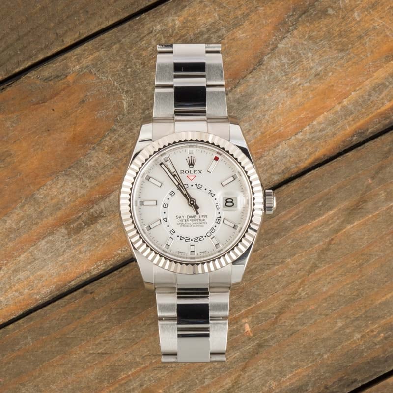 Used Rolex Sky-Dweller 326934 White Dial